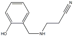 3-{[(2-hydroxyphenyl)methyl]amino}propanenitrile Structure