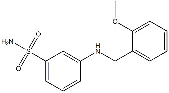 3-{[(2-methoxyphenyl)methyl]amino}benzene-1-sulfonamide Structure