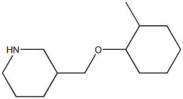 3-{[(2-methylcyclohexyl)oxy]methyl}piperidine 化学構造式