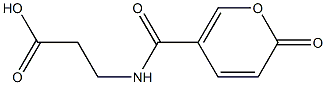 3-{[(2-oxo-2H-pyran-5-yl)carbonyl]amino}propanoic acid Structure