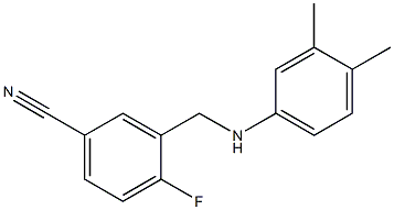 3-{[(3,4-dimethylphenyl)amino]methyl}-4-fluorobenzonitrile