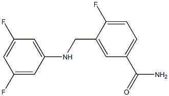 3-{[(3,5-difluorophenyl)amino]methyl}-4-fluorobenzamide Structure