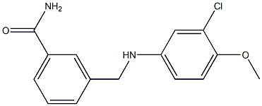 3-{[(3-chloro-4-methoxyphenyl)amino]methyl}benzamide