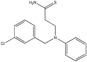  3-{[(3-chlorophenyl)methyl](phenyl)amino}propanethioamide