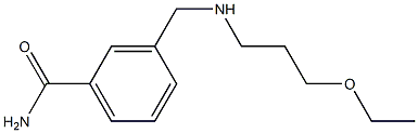 3-{[(3-ethoxypropyl)amino]methyl}benzamide Structure