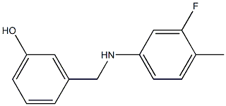 3-{[(3-fluoro-4-methylphenyl)amino]methyl}phenol