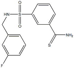 3-{[(3-fluorophenyl)methyl]sulfamoyl}benzene-1-carbothioamide