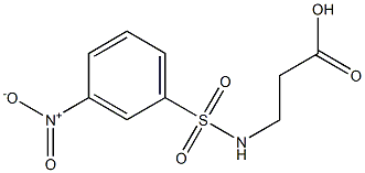 3-{[(3-nitrophenyl)sulfonyl]amino}propanoic acid,,结构式