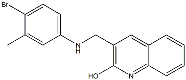 3-{[(4-bromo-3-methylphenyl)amino]methyl}quinolin-2-ol