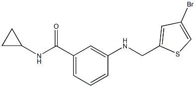 3-{[(4-bromothiophen-2-yl)methyl]amino}-N-cyclopropylbenzamide Structure