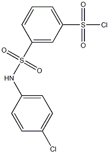 3-{[(4-chlorophenyl)amino]sulfonyl}benzenesulfonyl chloride Structure