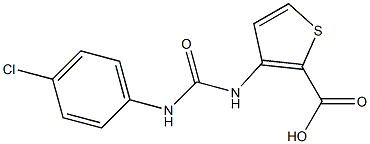 3-{[(4-chlorophenyl)carbamoyl]amino}thiophene-2-carboxylic acid