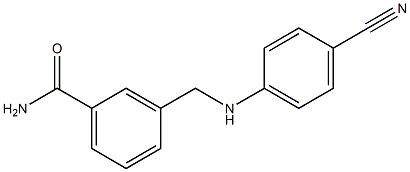 3-{[(4-cyanophenyl)amino]methyl}benzamide