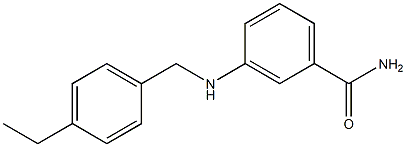 3-{[(4-ethylphenyl)methyl]amino}benzamide Structure