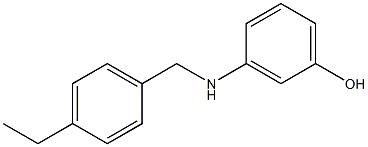 3-{[(4-ethylphenyl)methyl]amino}phenol Structure