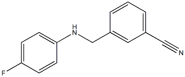 3-{[(4-fluorophenyl)amino]methyl}benzonitrile|