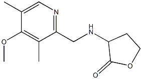 3-{[(4-methoxy-3,5-dimethylpyridin-2-yl)methyl]amino}oxolan-2-one Structure