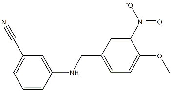 3-{[(4-methoxy-3-nitrophenyl)methyl]amino}benzonitrile|