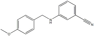 3-{[(4-methoxyphenyl)methyl]amino}benzonitrile Structure