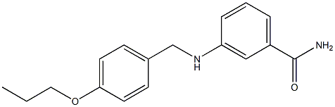 3-{[(4-propoxyphenyl)methyl]amino}benzamide