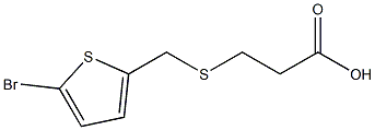 3-{[(5-bromothien-2-yl)methyl]thio}propanoic acid Structure