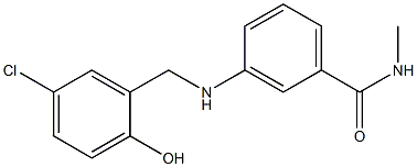 3-{[(5-chloro-2-hydroxyphenyl)methyl]amino}-N-methylbenzamide Structure