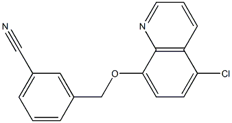 3-{[(5-chloroquinolin-8-yl)oxy]methyl}benzonitrile|