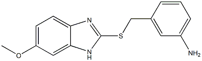 3-{[(6-methoxy-1H-1,3-benzodiazol-2-yl)sulfanyl]methyl}aniline 结构式