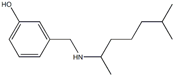 3-{[(6-methylheptan-2-yl)amino]methyl}phenol 结构式