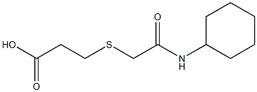 3-{[(cyclohexylcarbamoyl)methyl]sulfanyl}propanoic acid Struktur