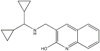 3-{[(dicyclopropylmethyl)amino]methyl}quinolin-2-ol Structure