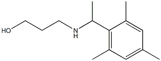 3-{[1-(2,4,6-trimethylphenyl)ethyl]amino}propan-1-ol Structure