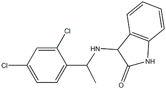 3-{[1-(2,4-dichlorophenyl)ethyl]amino}-2,3-dihydro-1H-indol-2-one Structure