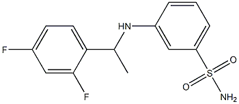 3-{[1-(2,4-difluorophenyl)ethyl]amino}benzene-1-sulfonamide|