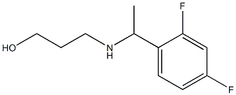 3-{[1-(2,4-difluorophenyl)ethyl]amino}propan-1-ol Structure