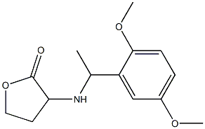 3-{[1-(2,5-dimethoxyphenyl)ethyl]amino}oxolan-2-one 结构式