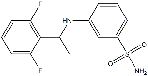 3-{[1-(2,6-difluorophenyl)ethyl]amino}benzene-1-sulfonamide