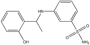 3-{[1-(2-hydroxyphenyl)ethyl]amino}benzene-1-sulfonamide Structure