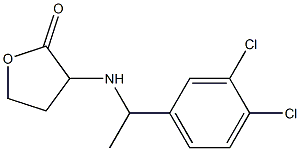 3-{[1-(3,4-dichlorophenyl)ethyl]amino}oxolan-2-one 化学構造式