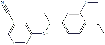 3-{[1-(3,4-dimethoxyphenyl)ethyl]amino}benzonitrile|