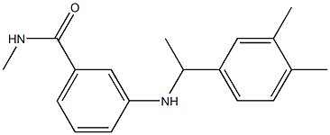 3-{[1-(3,4-dimethylphenyl)ethyl]amino}-N-methylbenzamide,,结构式