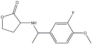 3-{[1-(3-fluoro-4-methoxyphenyl)ethyl]amino}oxolan-2-one 化学構造式
