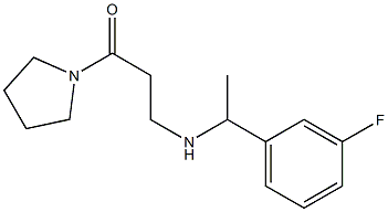 3-{[1-(3-fluorophenyl)ethyl]amino}-1-(pyrrolidin-1-yl)propan-1-one