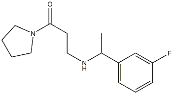  3-{[1-(3-fluorophenyl)ethyl]amino}-1-(pyrrolidin-1-yl)propan-1-one