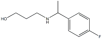 3-{[1-(4-fluorophenyl)ethyl]amino}propan-1-ol Struktur