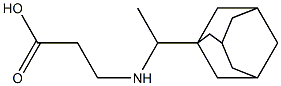 3-{[1-(adamantan-1-yl)ethyl]amino}propanoic acid Struktur