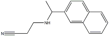 3-{[1-(naphthalen-2-yl)ethyl]amino}propanenitrile Structure