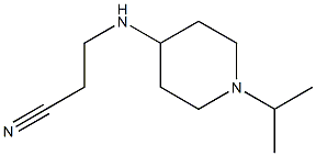 3-{[1-(propan-2-yl)piperidin-4-yl]amino}propanenitrile 化学構造式