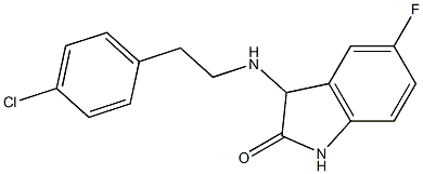 3-{[2-(4-chlorophenyl)ethyl]amino}-5-fluoro-2,3-dihydro-1H-indol-2-one Structure