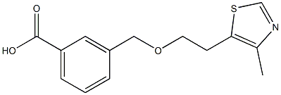  3-{[2-(4-methyl-1,3-thiazol-5-yl)ethoxy]methyl}benzoic acid